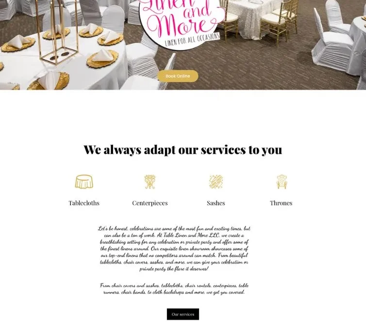 Web Design Mcallen – Websites That Attract Customers 20 Table Linen And More