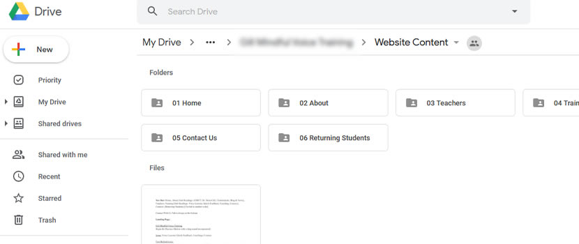 Website Content