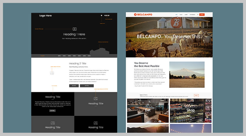 Website Redesign Wireframes