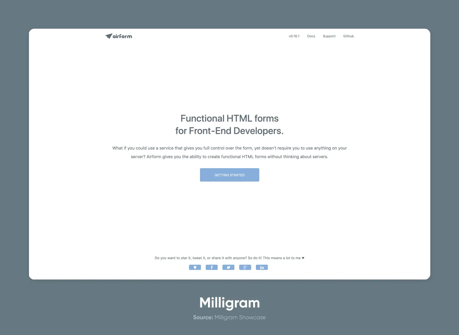 16 Css Frameworks To Help You Build Faster 7 Milligram Showcase