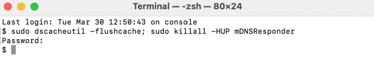 How To Fix A 401 Unauthorized Error 8 Flush Your Dns Cache On Mac Using Terminal
