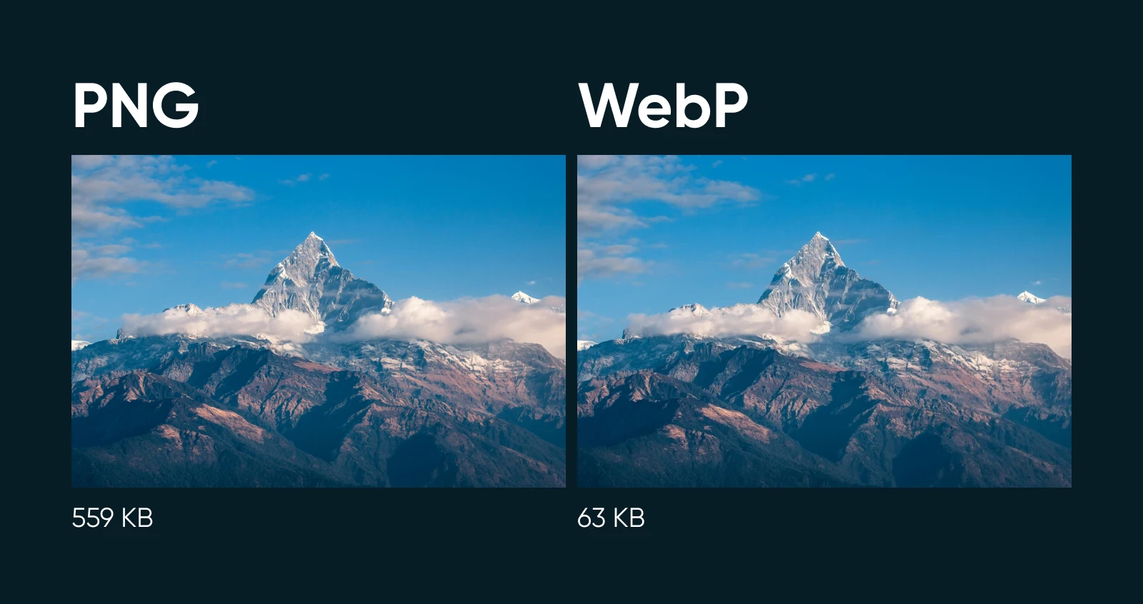 Avif Vs. Webp: Which Image Format Should You Choose? 17 Png Vs. Webp Where Png Is 559 Kb And Webp Is 63 Kb But Without Any Loss Of Clarity, Size, Etc.