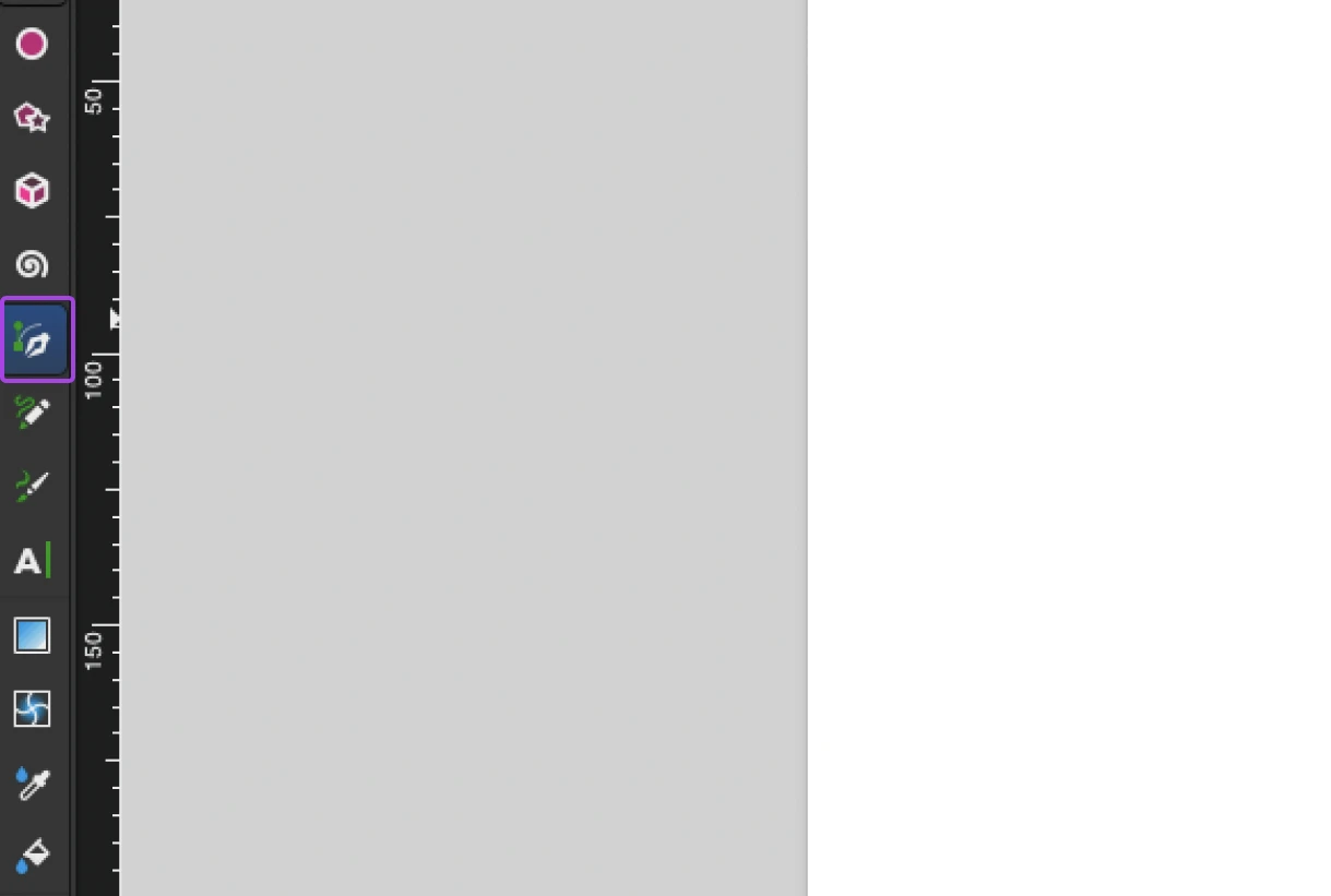 How To Create And Use Svg Files On Your Website 26 Screenshot Location Of The Bezier Tool Which Looks Like A Ink Pen Topper Next To A Drawn Line