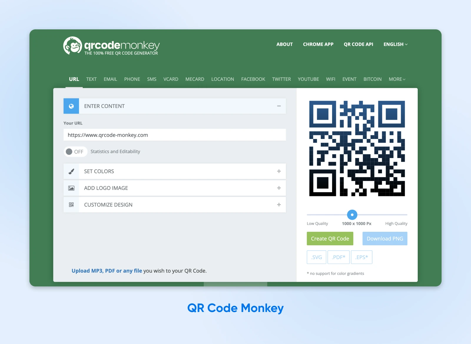 How To Generate Qr Codes (8 Tools Compared) 43 Qr Code Monkey Lets You Create Customized Qr Codes To Take You To A Url. The Homepage Is Green.