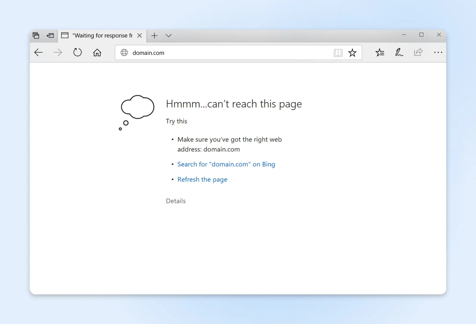 How To Fix &Quot;Connection Refused&Quot; Error 13 Screenshot Of A &Quot;Hmmm...can'T Reach This Page&Quot; Error In Edge