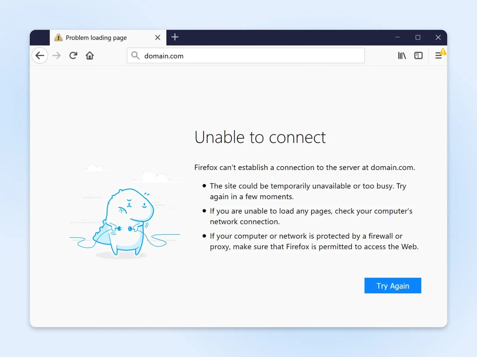 How To Fix &Quot;Connection Refused&Quot; Error 12 Screenshot Of A &Quot;Unable To Connect&Quot; Error In Mozilla