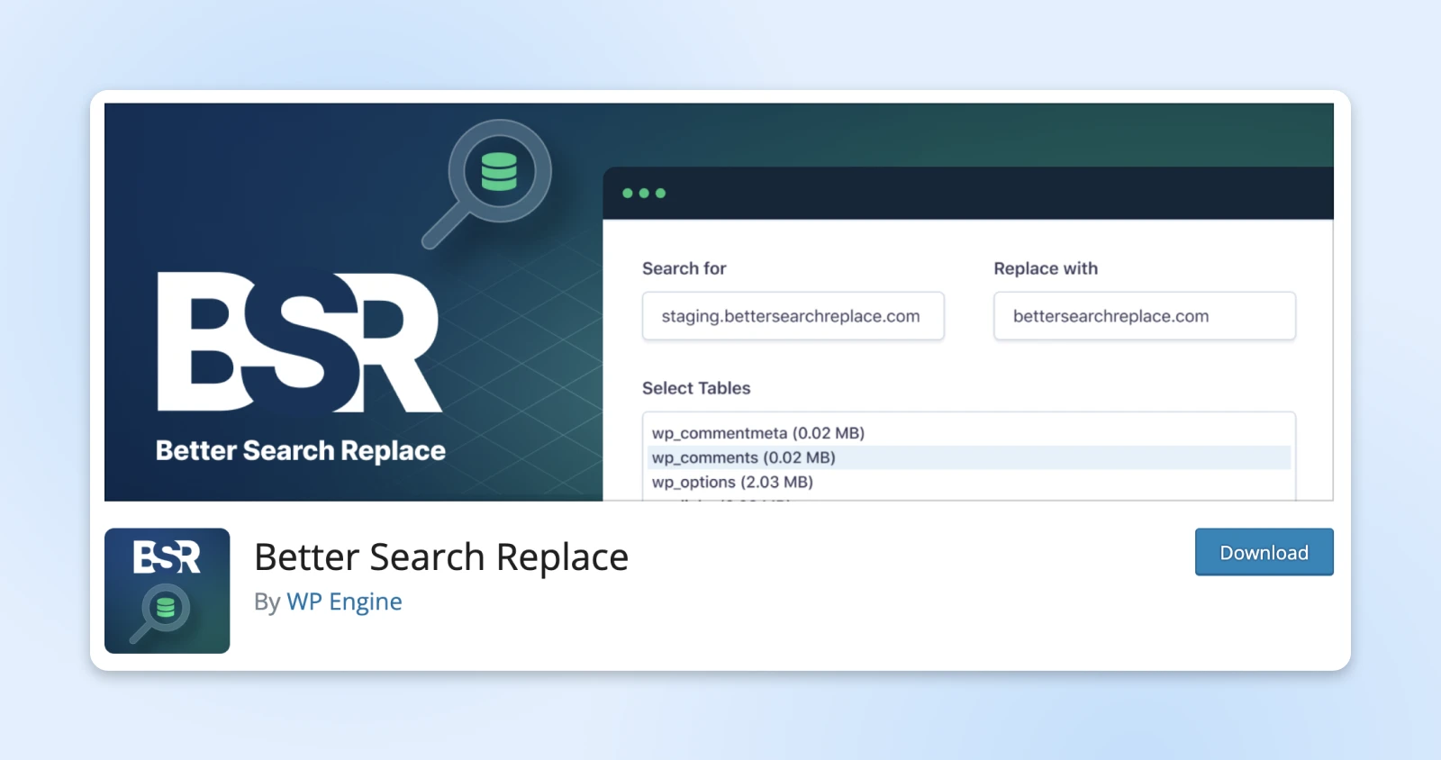 How To Fix Common Ssl Issues In Wordpress 48 Screenshot Of The Better Search Replace Download Option In Wp