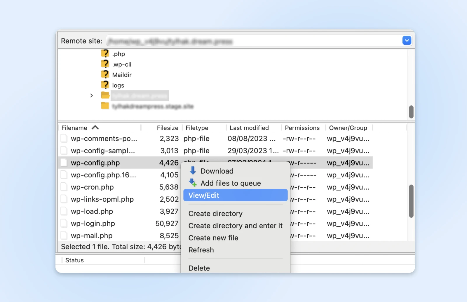 How To Fix Common Ssl Issues In Wordpress 50 File Manager Showing Wp-Config.php With Right Click Options And View/Edit Highlighted