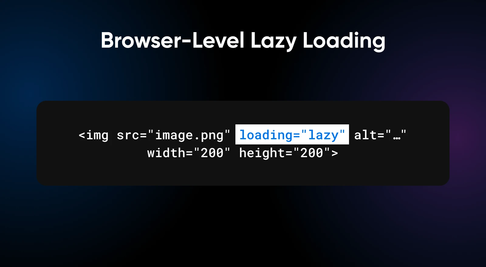 How To Improve Core Web Vitals 27 Example Of An Image Code With &Quot;Loading=&Quot;Lazy'&Quot; After The Image Name Within The Code