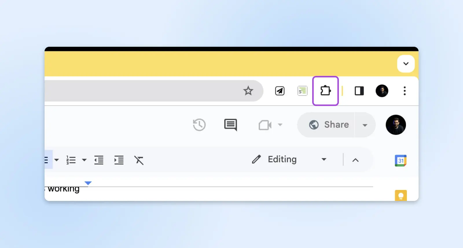 How To Fix The Err_Ssl_Protocol_Error (8 Ways) 22 Close Up Of A Chrome Extensions Icon To The Right Of The Address Bar