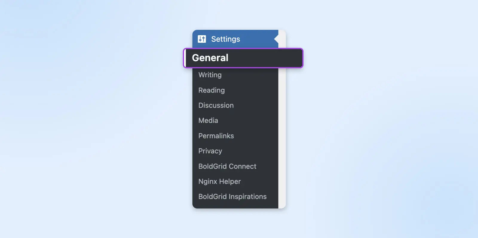 How To Fix “Too Many Redirects” Wordpress Error 16 Close Up Shot Of Wordpress Lefthand Nav With The &Quot;General&Quot; Option Selected