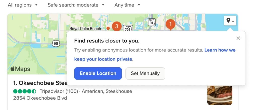 Duckduckgo Review: Is Privacy Still In Demand? 41 Duckduckgo Location