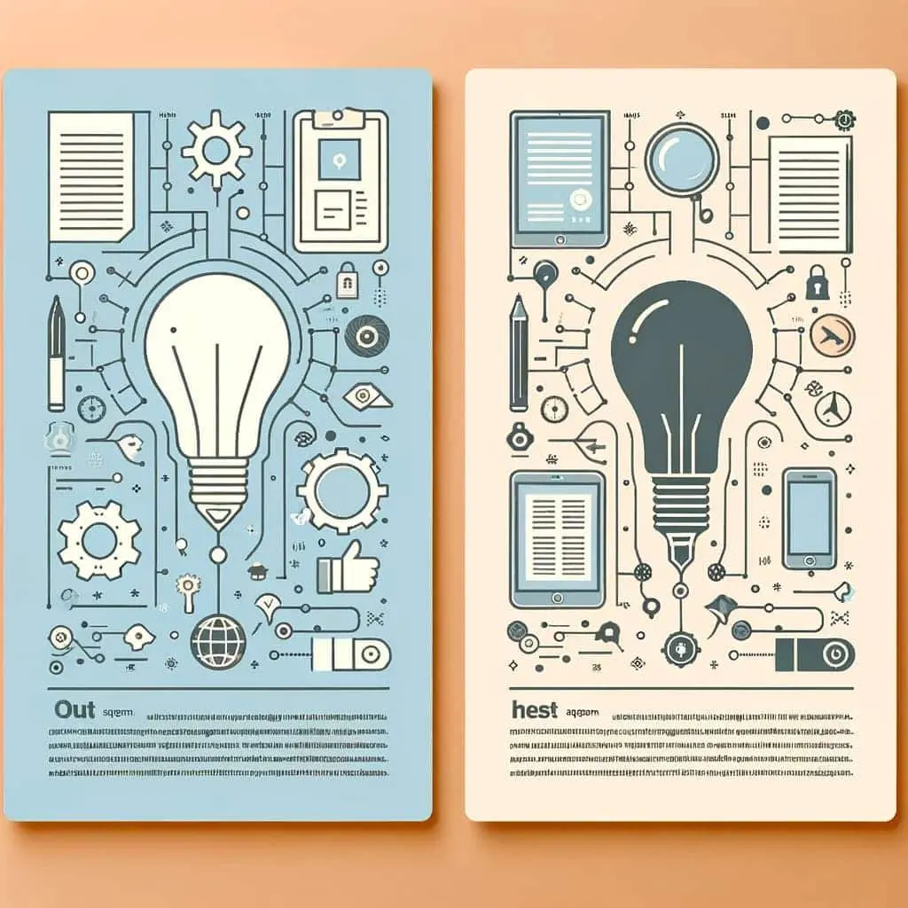 What Is Dall-E &Amp; How To Use It 52 Side By Side Similar But Different Graphics With A Lightbulb As The Primary Focus Surrounded By Gears And A Magnifying Glass And Phone In A Similar Color Scheme