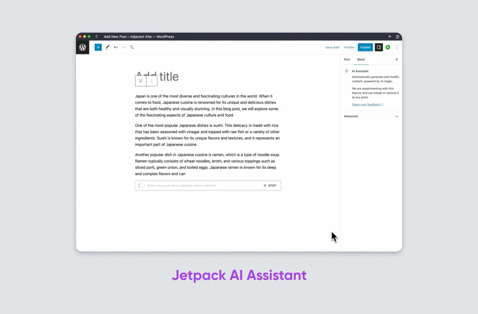 How To Add Chatgpt To Wordpress 12 Jetpack Ai Assistant