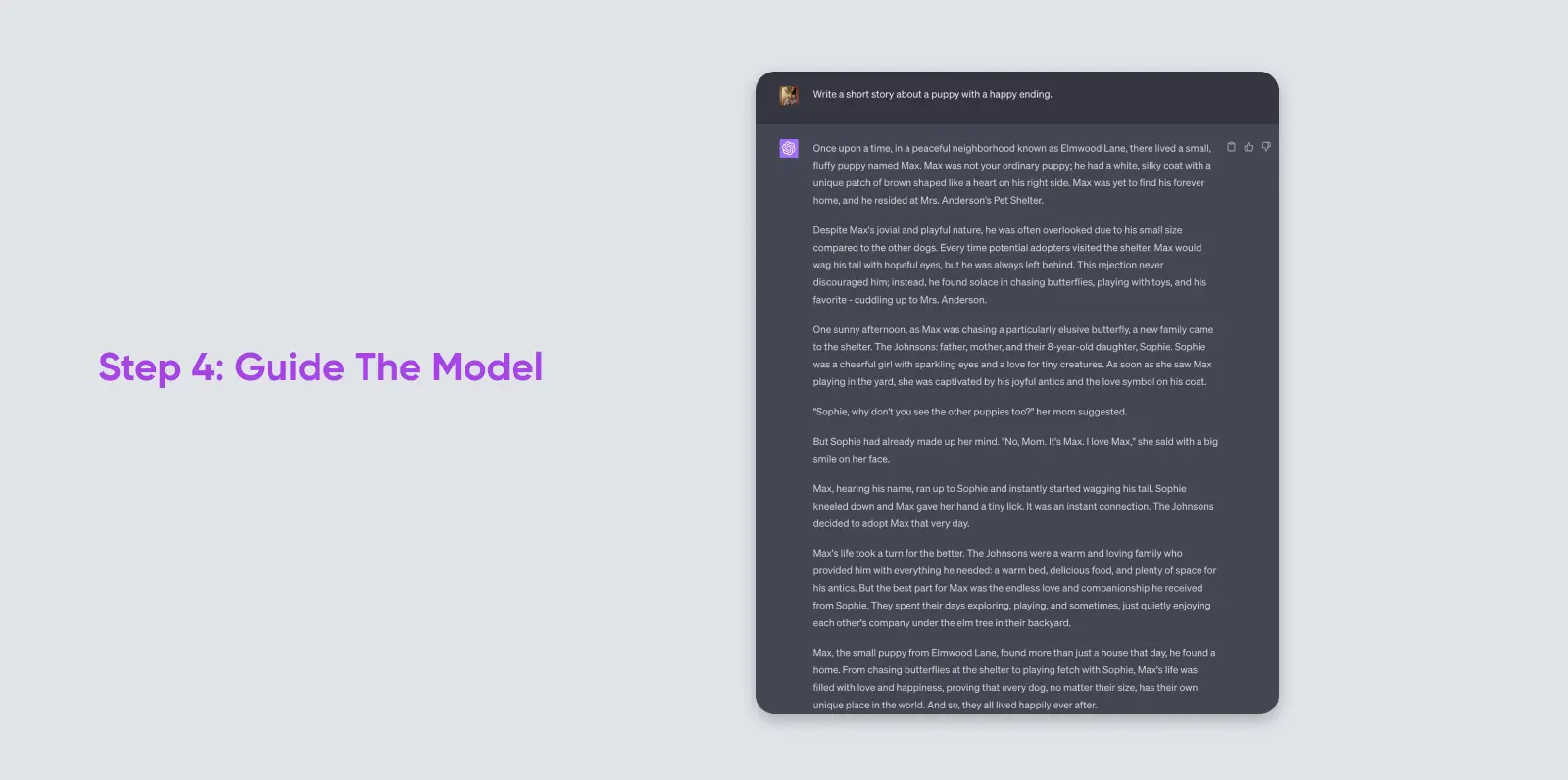How To Add Chatgpt To Wordpress 10 Step 4: Guide The Model