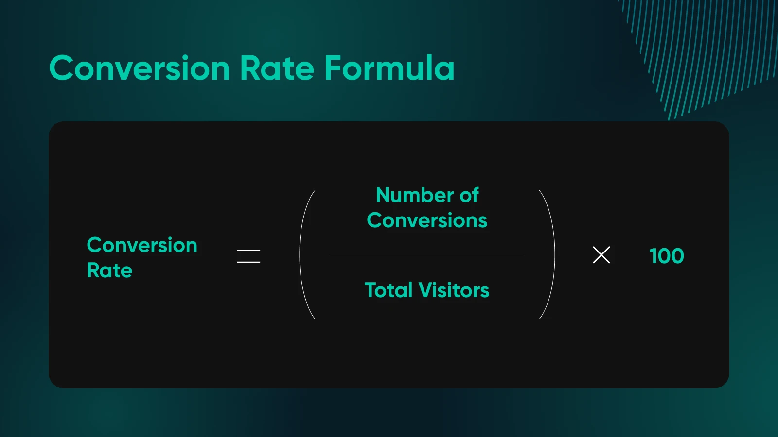 On-Page Vs. Off-Page Seo: What You Need To Know 7 Conversion Rate Formula. Cr Equals The Number Of Conversions Divided By Total Visitors. All Multiplied By 100 For The Results.
