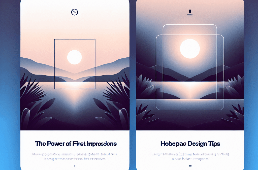 The Power of First Impressions: Homepage Design Tips