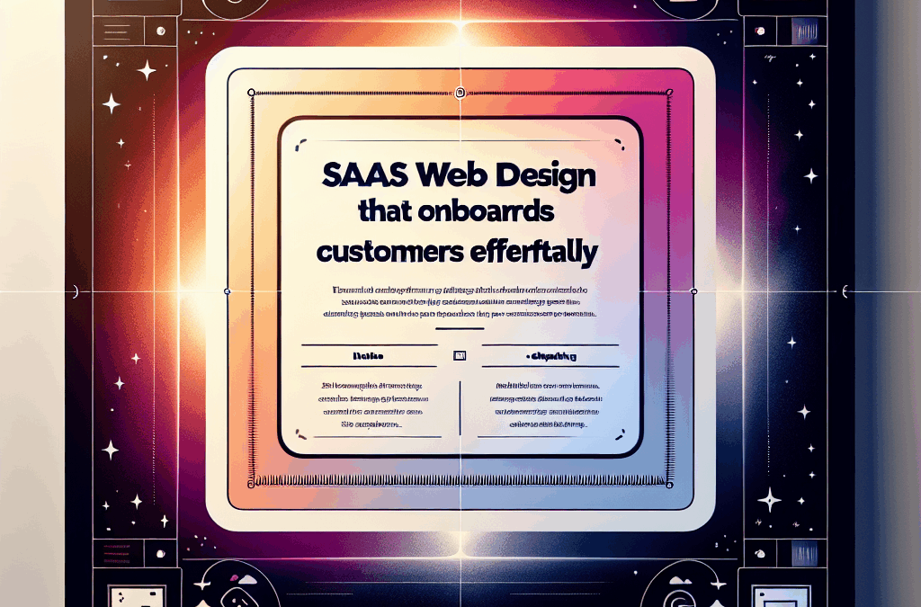 SaaS Web Design That Onboards Customers Effortlessly
