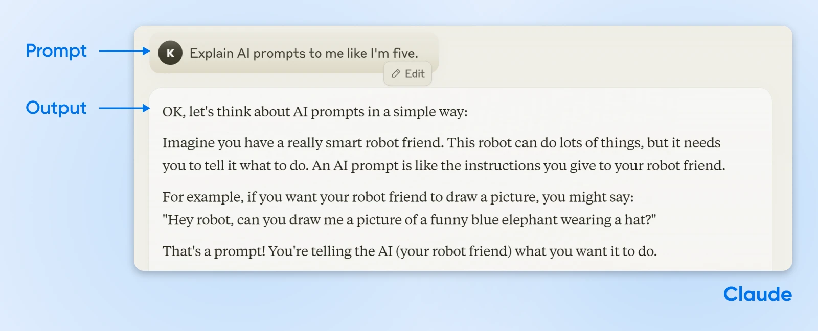 Get The Most Out Of Ai With These 12 Prompting Tips 45 Screenshot Of Claude In Action Showing The Difference Between The Prompt (Input) And The Output