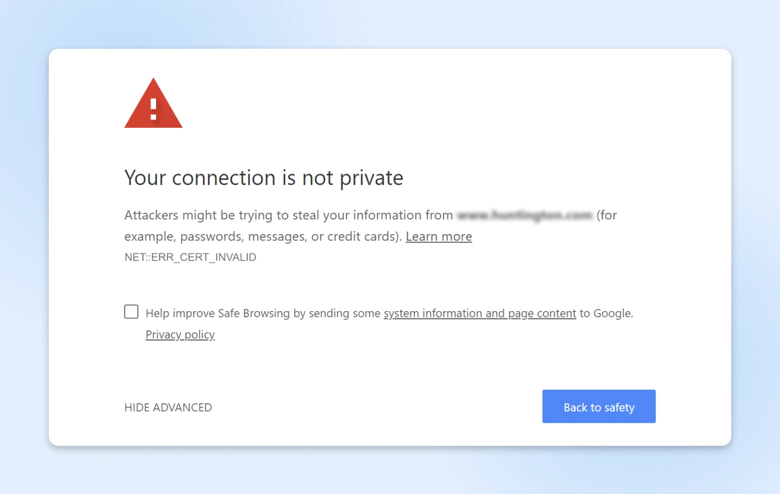 How To Fix Common Ssl Issues In Wordpress 41 Your Connection Is Not Private Error As Shows On Chrome