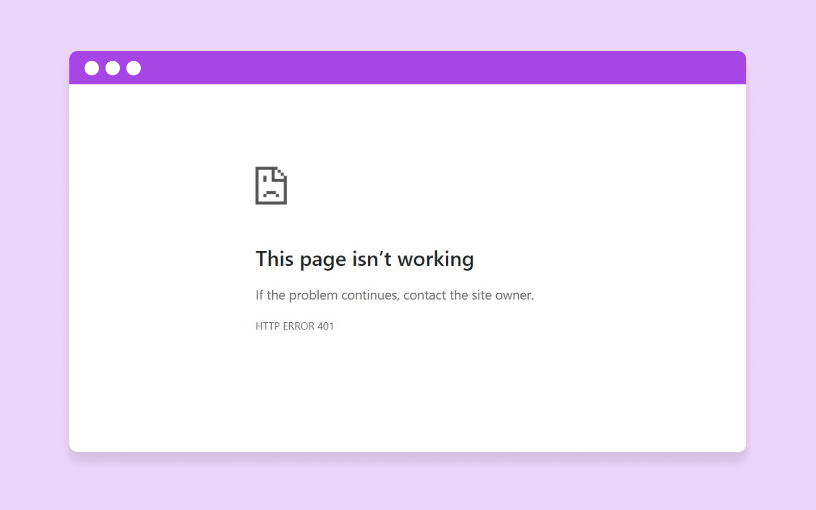 How To Fix A 401 Unauthorized Error 6 Example Of 401 Unauthorized Error Page