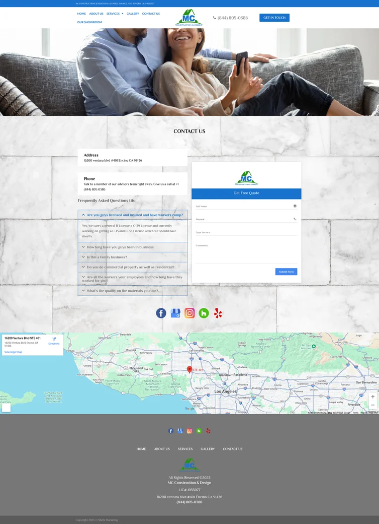 WordStream Website Example by Ericks Webs Design