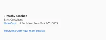 Professional Email Signature Example