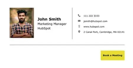 Professional Email Signature Example