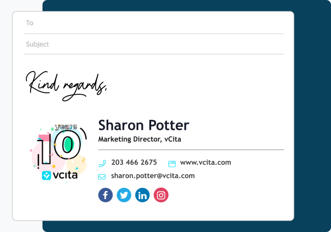 Professional Email Signature Example