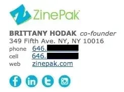 Email Signature Example